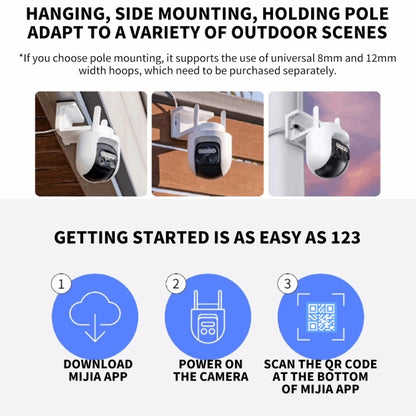 Original Xiaomi CW700S Outdoor Camera 4MP Full Color Night Vision WiFi Camera, US Plug by Xiaomi