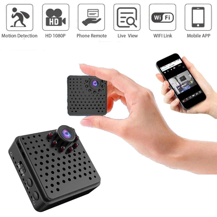 W18 1080P HD WiFi Smart Mini Security Camera, Support 155 Degrees Wide Angle & Motion Detection & Infrared Night Vision & TF Card by bashfashion