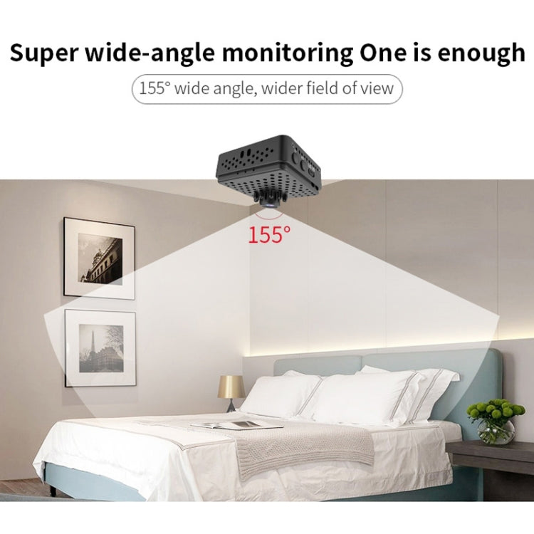 W18 1080P HD WiFi Smart Mini Security Camera, Support 155 Degrees Wide Angle & Motion Detection & Infrared Night Vision & TF Card by bashfashion
