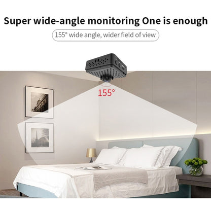 W18 1080P HD WiFi Smart Mini Security Camera, Support 155 Degrees Wide Angle & Motion Detection & Infrared Night Vision & TF Card by bashfashion