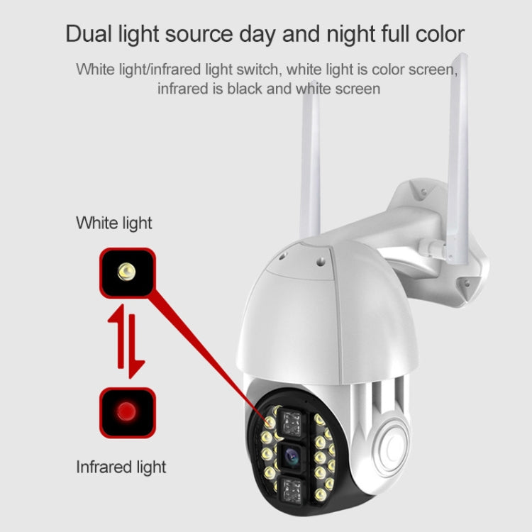 Q20 Outdoor Mobile Phone Remotely Rotate Wireless WiFi HD Camera, Support Three Modes of Night Vision & Motion Detection Video / Alarm & Recording, US Plug by bashfashion
