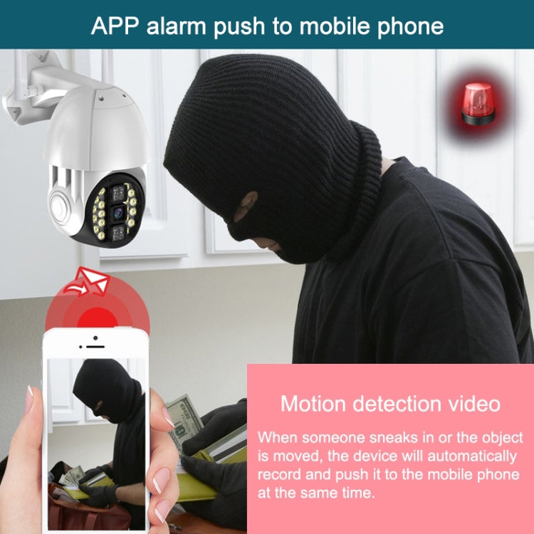 Q20 Outdoor Mobile Phone Remotely Rotate Wireless WiFi HD Camera, Support Three Modes of Night Vision & Motion Detection Video / Alarm & Recording, US Plug by bashfashion