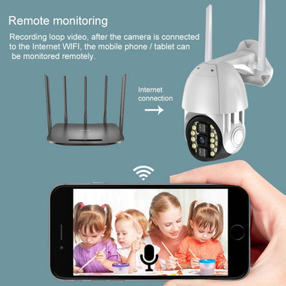 Q20 Outdoor Mobile Phone Remotely Rotate Wireless WiFi HD Camera, Support Three Modes of Night Vision & Motion Detection Video / Alarm & Recording, US Plug by bashfashion