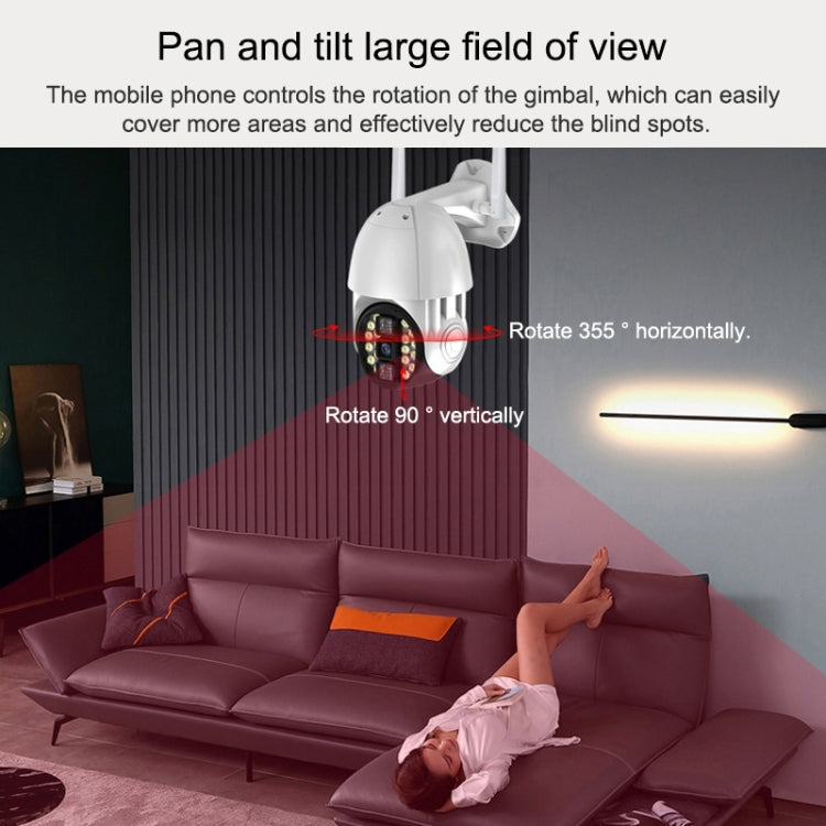 Q20 Outdoor Mobile Phone Remotely Rotate Wireless WiFi HD Camera, Support Three Modes of Night Vision & Motion Detection Video / Alarm & Recording, US Plug by bashfashion