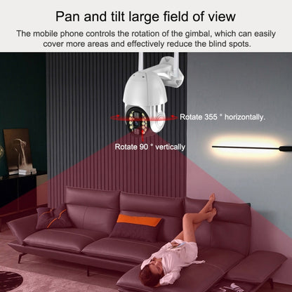 Q20 Outdoor Mobile Phone Remotely Rotate Wireless WiFi HD Camera, Support Three Modes of Night Vision & Motion Detection Video / Alarm & Recording, US Plug by bashfashion