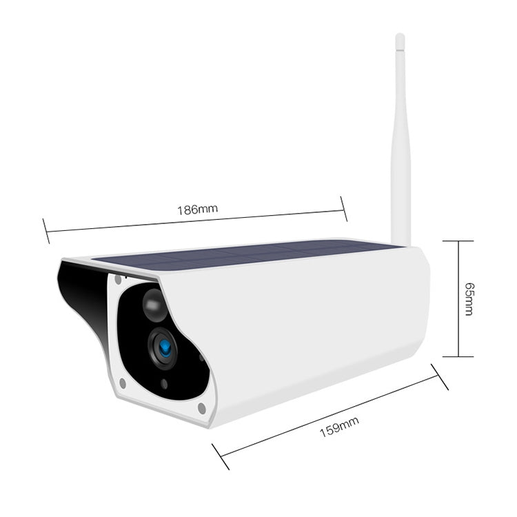T1-2 2 Megapixel WiFi Version IP67 Waterproof Solar HD Monitor Camera without Battery & Memory, Support Infrared Night Vision & Motion Detection / Alarm & Voice Intercom & Mobile Surveillance by bashfashion