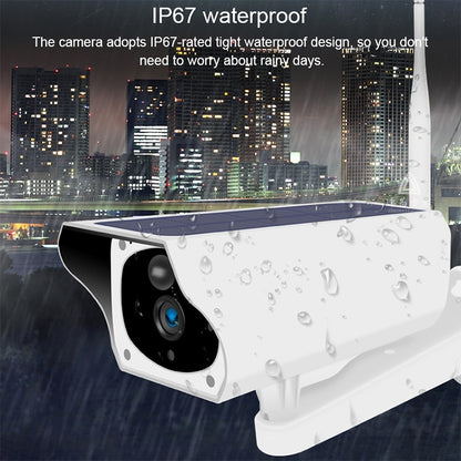 T1-2 2 Megapixel WiFi Version IP67 Waterproof Solar HD Monitor Camera without Battery & Memory, Support Infrared Night Vision & Motion Detection / Alarm & Voice Intercom & Mobile Surveillance by bashfashion