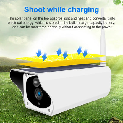 T1-2 2 Megapixel WiFi Version IP67 Waterproof Solar HD Monitor Camera without Battery & Memory, Support Infrared Night Vision & Motion Detection / Alarm & Voice Intercom & Mobile Surveillance by bashfashion