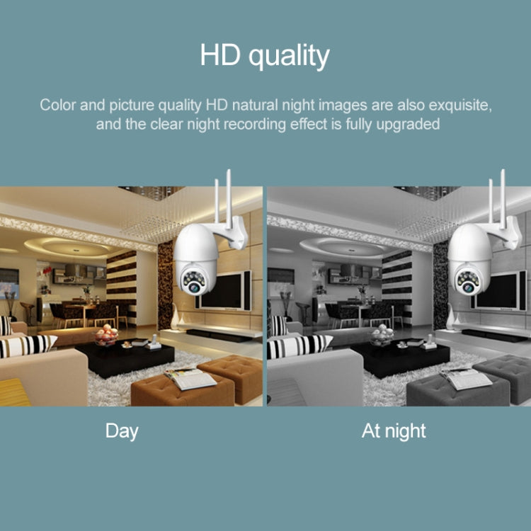 Q10 Outdoor Mobile Phone Remotely Rotate Wireless WiFi 10 Lights IR Night Vision HD Camera, Support Motion Detection Video / Alarm & Recording, EU Plug by bashfashion