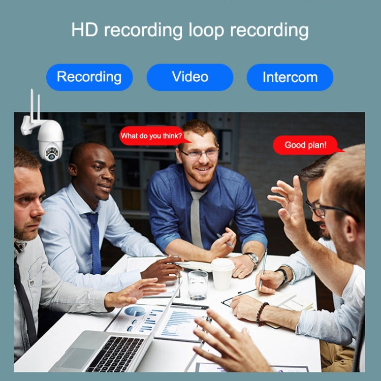 Q10 Outdoor Mobile Phone Remotely Rotate Wireless WiFi 10 Lights IR Night Vision HD Camera, Support Motion Detection Video / Alarm & Recording, EU Plug by bashfashion