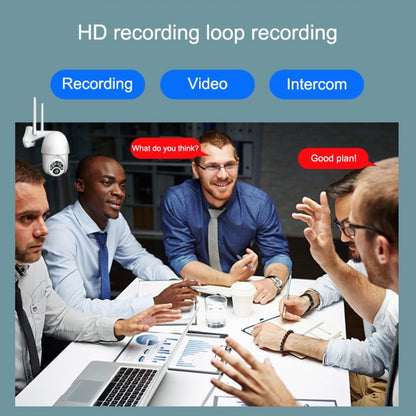 Q10 Outdoor Mobile Phone Remotely Rotate Wireless WiFi 10 Lights IR Night Vision HD Camera, Support Motion Detection Video / Alarm & Recording, UK Plug by bashfashion