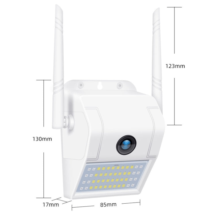DP11 2 Megapixel IP66 Waterproof Wall Light Wireless IP Camera, Support Multiple Night Vision & Mobile Phone Remote Monitoring & Voice Intercom & Motion Detection / Alarm & 128GB Memory Card by bashfashion