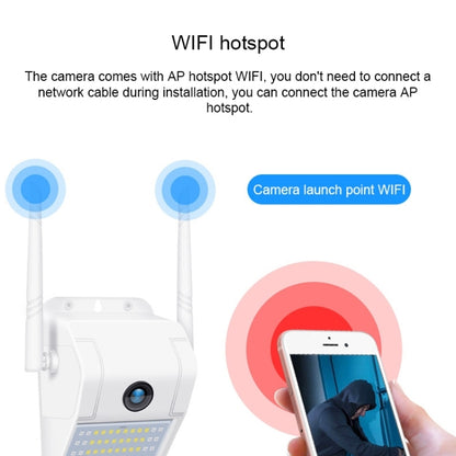 DP11 2 Megapixel IP66 Waterproof Wall Light Wireless IP Camera, Support Multiple Night Vision & Mobile Phone Remote Monitoring & Voice Intercom & Motion Detection / Alarm & 128GB Memory Card by bashfashion