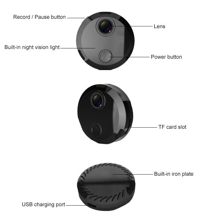 HDQ15 HD 1080P WIFI Mini Camera, with IR Night Vision & Remote Surveillance by bashfashion
