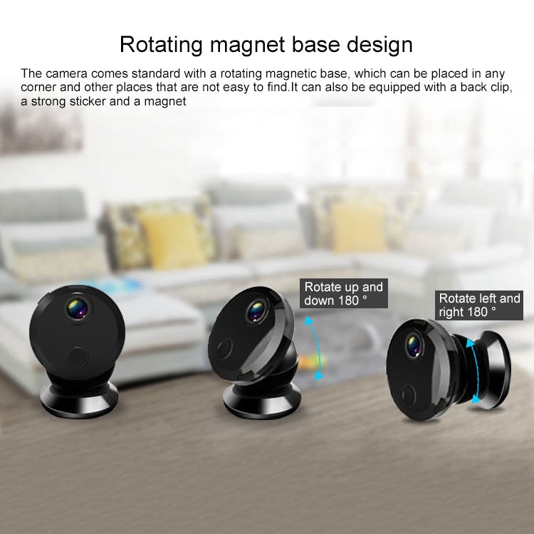 HDQ15 HD 1080P WIFI Mini Camera, with IR Night Vision & Remote Surveillance by bashfashion