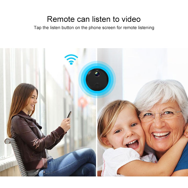 HDQ15 HD 1080P WIFI Mini Camera, with IR Night Vision & Remote Surveillance by bashfashion