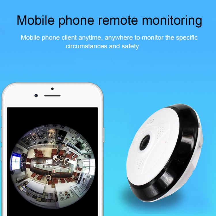 V380pro 360 Degree 1280*960P Network Panoramic Camera with TF Card Slot ,Support Mobile Phones Control(White) by bashfashion