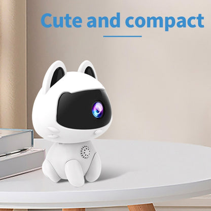 K9 Cute Pets Smart Home Camera, Support Night Vision & Two-way Voice & Motion Detection (White) by bashfashion