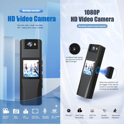 L12 180 Degrees Rotation Conference Video Recording Camera Mini HD 720P WiFi Camera (Black) by bashfashion