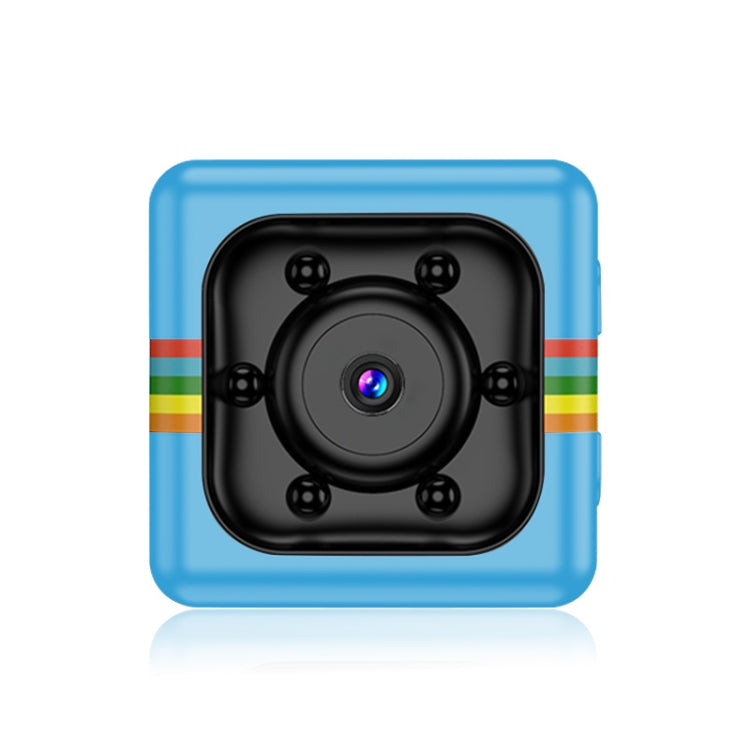 SQ11 Mini DV HD 960P 6 LEDs Sport Recorder Camera with Holder, Support Monitor Detection & IR Night Vision & TF Card(Blue) by bashfashion