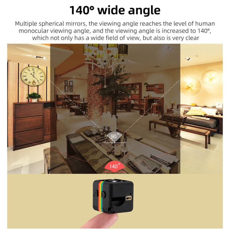 SQ11 Mini DV HD 960P 6 LEDs Sport Recorder Camera with Holder, Support Monitor Detection & IR Night Vision & TF Card(Blue) by bashfashion