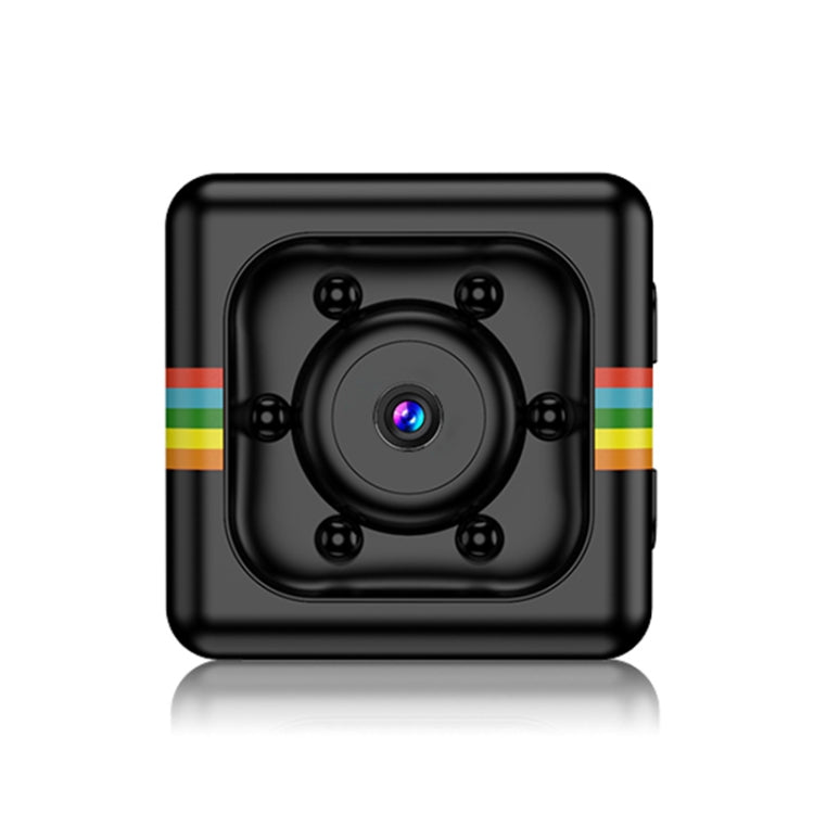 SQ11 Mini DV HD 1080P 6 LEDs Sport Recorder Camera with Holder, Support Monitor Detection & IR Night Vision & TF Card (Black) by bashfashion