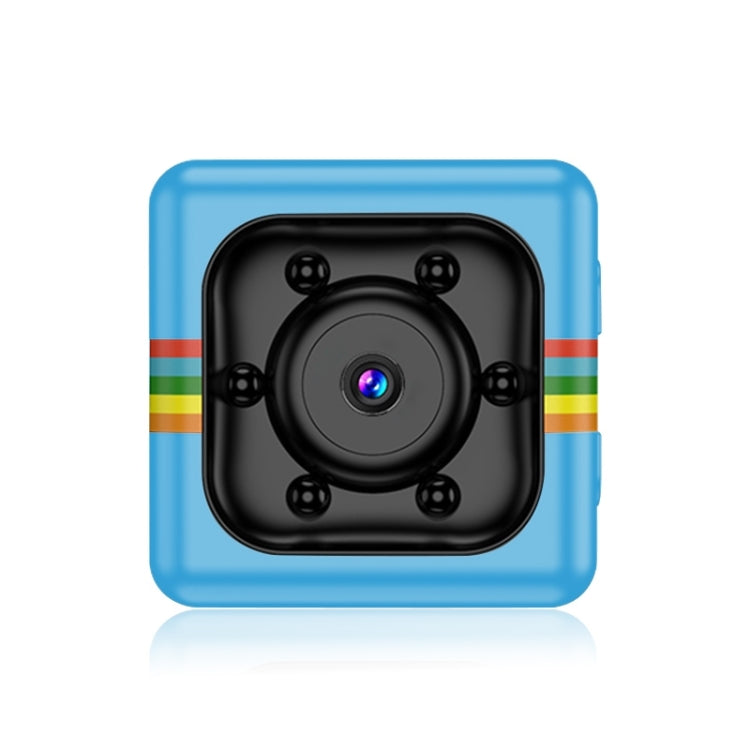 SQ11 Mini DV HD 480P 6 LEDs Sport Recorder Camera with Holder, Support Monitor Detection & IR Night Vision & TF Card (Blue) by bashfashion