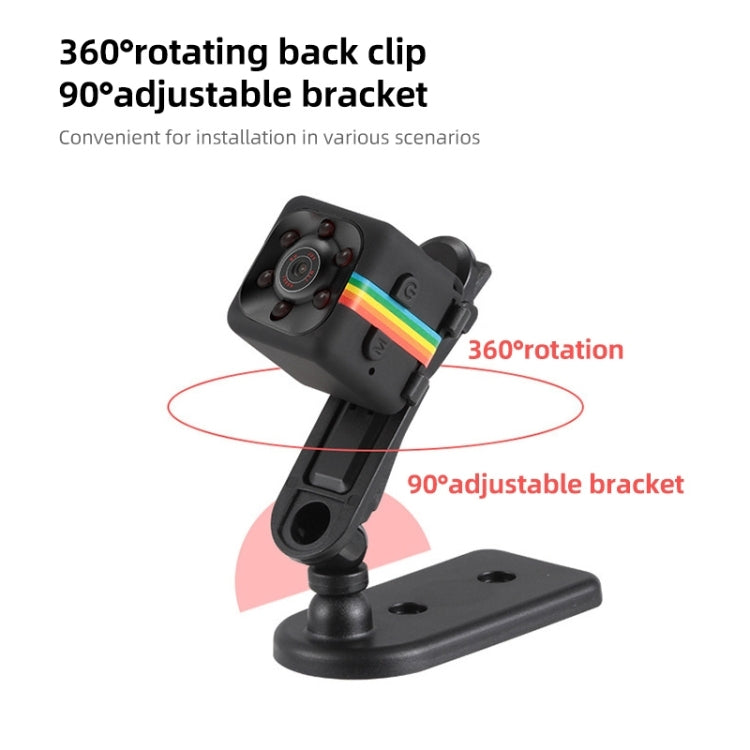 SQ11 Mini DV HD 480P 6 LEDs Sport Recorder Camera with Holder, Support Monitor Detection & IR Night Vision & TF Card (Red) by bashfashion