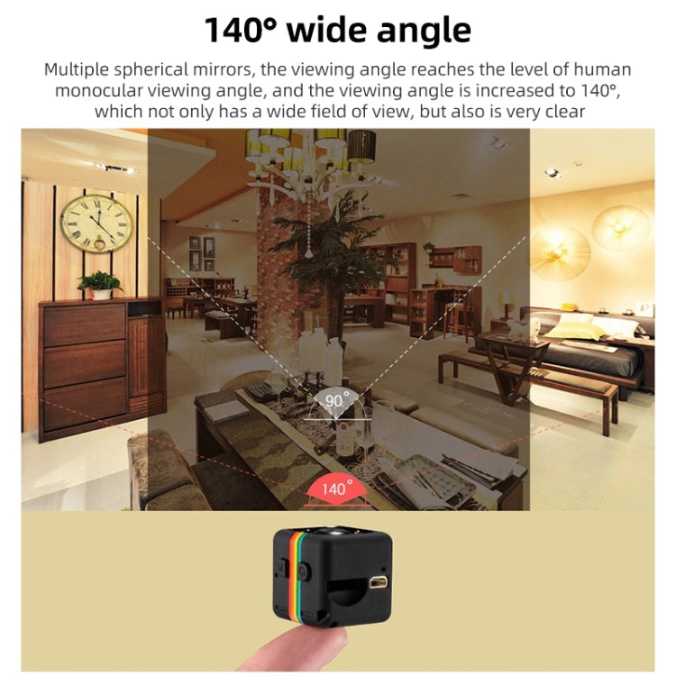 SQ11 Mini DV HD 480P 6 LEDs Sport Recorder Camera with Holder, Support Monitor Detection & IR Night Vision & TF Card (Blue) by bashfashion