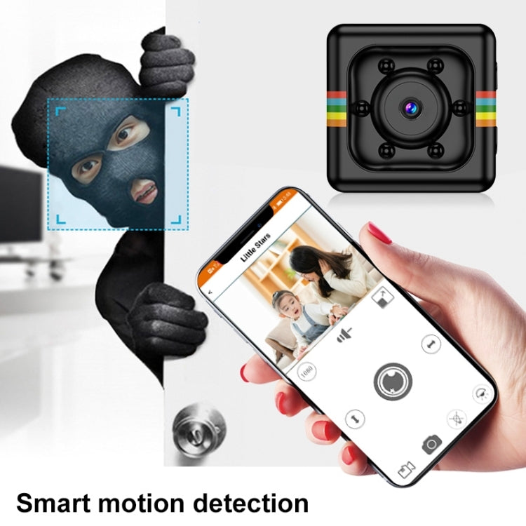 SQ11 Mini DV HD 480P 6 LEDs Sport Recorder Camera with Holder, Support Monitor Detection & IR Night Vision & TF Card (Blue) by bashfashion