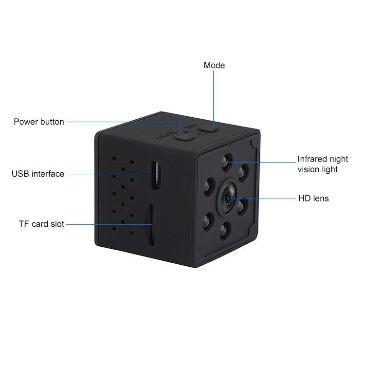 Q15 1080P HD Smart Home WiFi Camera, Support Motion Detection & Non-light Night Vision & TF Card by bashfashion
