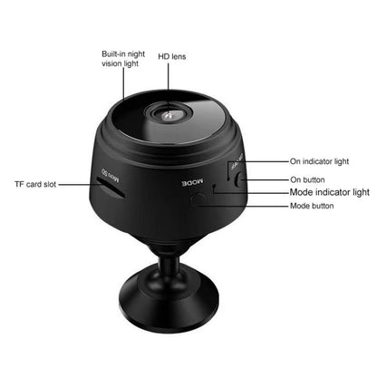 A9 1080P WiFi IP Action Camera Mini DV(Black) by bashfashion