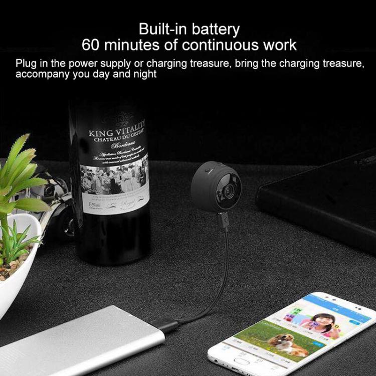 A9 1080P WiFi IP Action Camera Mini DV(Black) by bashfashion