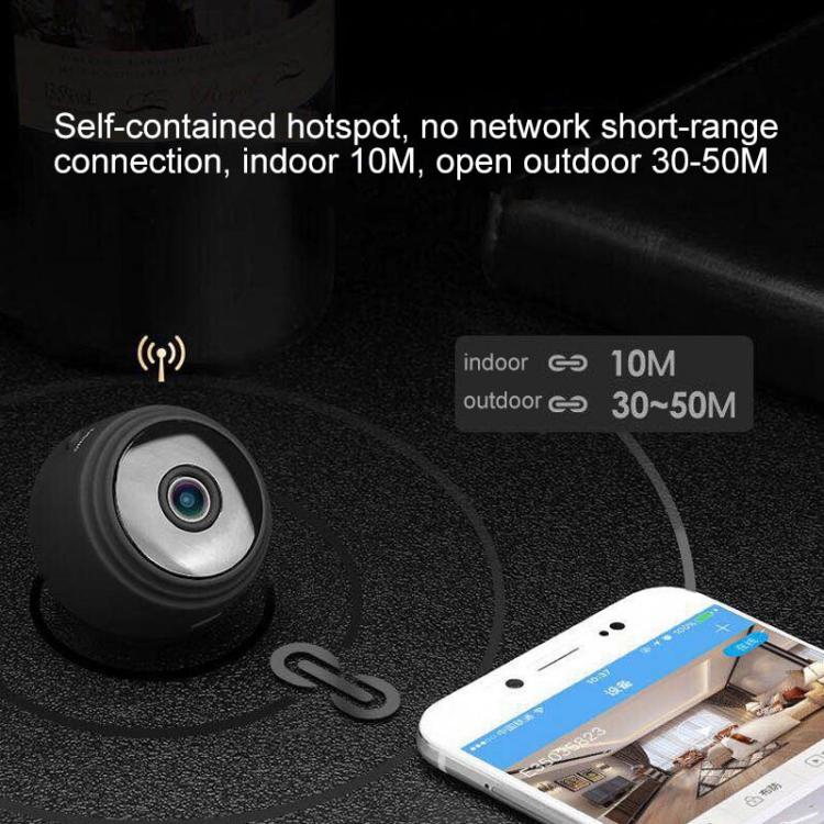 A9 1080P WiFi IP Action Camera Mini DV(Black) by bashfashion
