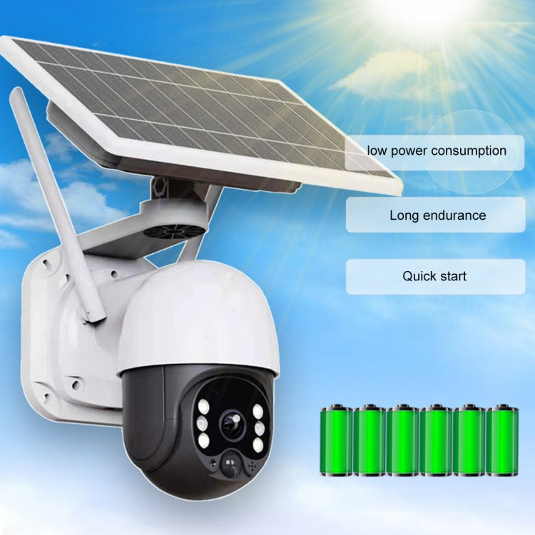 T23 2288 x 1288P Full HD Solar Powered WiFi Camera, Support PIR Alarm, Night Vision, Two Way Audio, TF Card by bashfashion