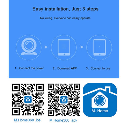 Anpwoo MN001 3518Ev200 1.0 MP Mini HD WiFi IP Camera with 6 PCS Infrared LEDs, Support Motion Detection & Night Vision & TF Card(Max 64GB) by Anpwoo