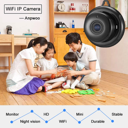 Anpwoo MN001 3518Ev200 1.0 MP Mini HD WiFi IP Camera with 6 PCS Infrared LEDs, Support Motion Detection & Night Vision & TF Card(Max 64GB) by Anpwoo