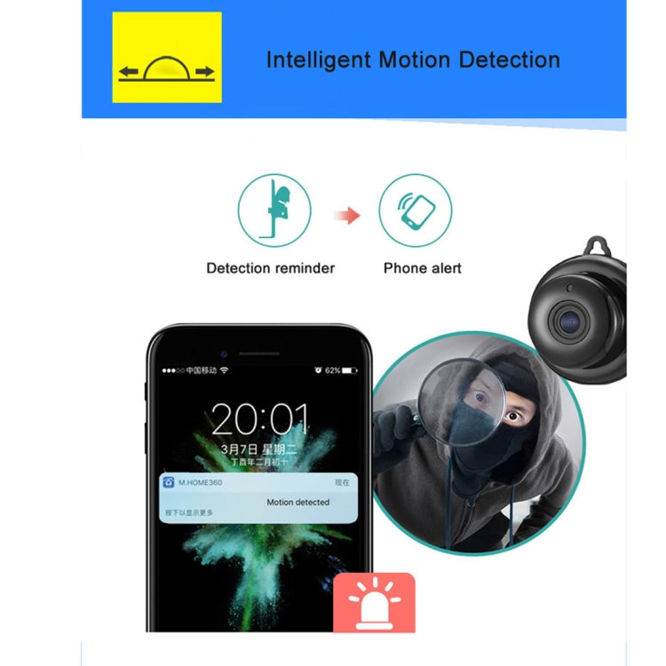 Anpwoo MN001 3518Ev200 1.0 MP Mini HD WiFi IP Camera with 6 PCS Infrared LEDs, Support Motion Detection & Night Vision & TF Card(Max 64GB) by Anpwoo