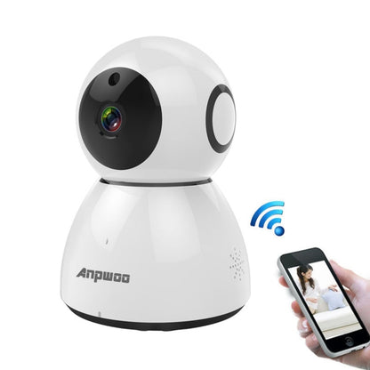 Anpwoo Snowman 1080P HD WiFi IP Camera, Support Motion Detection & Infrared Night Vision & TF Card(Max 64GB)(White) by Anpwoo