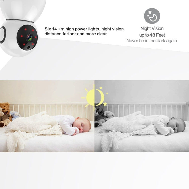 Anpwoo Snowman 1080P HD WiFi IP Camera, Support Motion Detection & Infrared Night Vision & TF Card(Max 64GB)(White) by Anpwoo