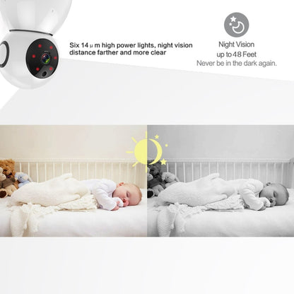 Anpwoo Snowman 1080P HD WiFi IP Camera, Support Motion Detection & Infrared Night Vision & TF Card(Max 64GB)(White) by Anpwoo