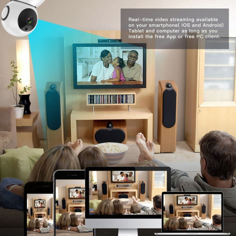 Anpwoo Snowman 1080P HD WiFi IP Camera, Support Motion Detection & Infrared Night Vision & TF Card(Max 64GB)(White) by Anpwoo