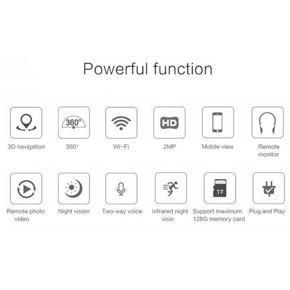 Anpwoo Hercules GM8135+SC2145 1080P HD WiFi IP Camera, Support Motion Detection & Infrared Night Vision & TF Card(Max 128GB)(White) by Anpwoo