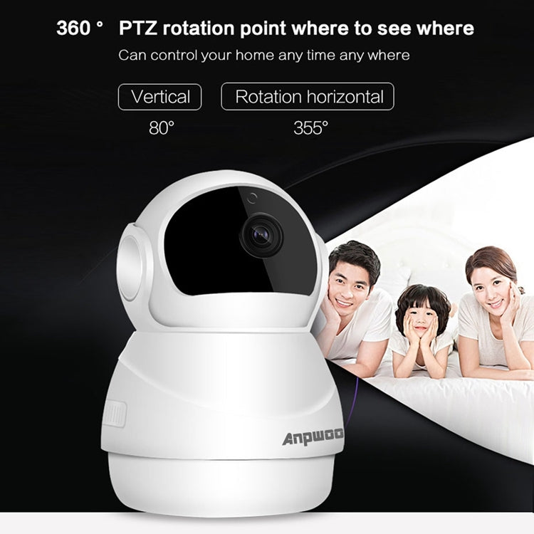 Anpwoo Warrior GM8135+SC2145 1080P HD WiFi IP Camera, Support Motion Detection & Infrared Night Vision & TF Card(Max 128GB)(White) by Anpwoo