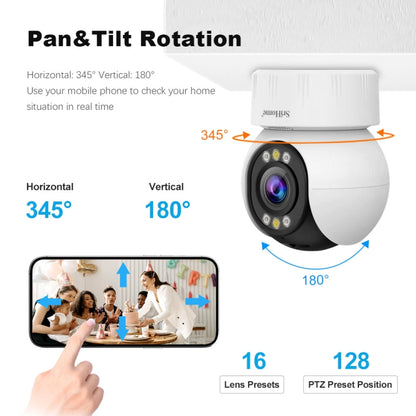 SriHome SH046 4.0 Million Pixels FHD Low Power Consumption Wireless Home Security Camera System (EU Plug) by SriHome