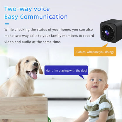 S3 HD 1080P Wireless WiFi Smart Surveillance Camera Support Two-way Voice Intercom (Black) by bashfashion