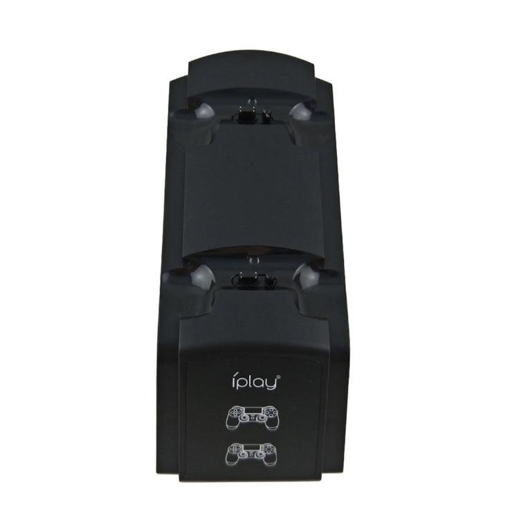 iplay Dual Port Charging Dock Station Stand / Controller Charging Stand for For Sony Playstation 4 PS4 & Slim PS4 Pro with LED Display Indicator Screen(Black) by iplay