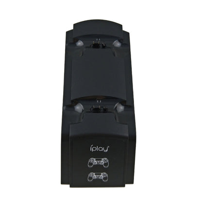 iplay Dual Port Charging Dock Station Stand / Controller Charging Stand for For Sony Playstation 4 PS4 & Slim PS4 Pro with LED Display Indicator Screen(Black) by iplay