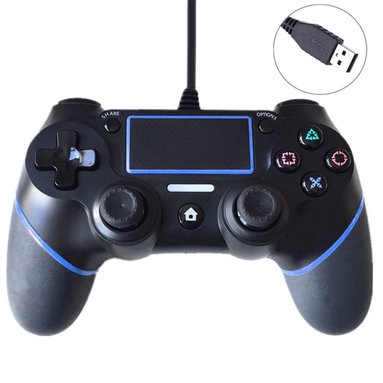 Wired Game Controller for Sony Playstation PS4(Blue) by bashfashion