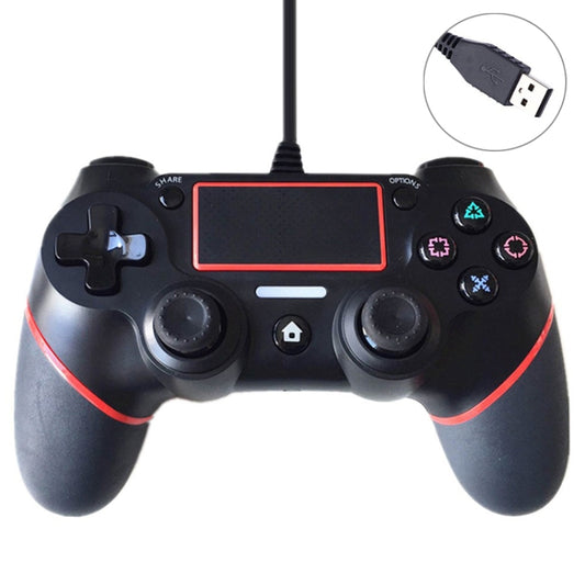 Wired Game Controller for Sony Playstation PS4(Red) by bashfashion